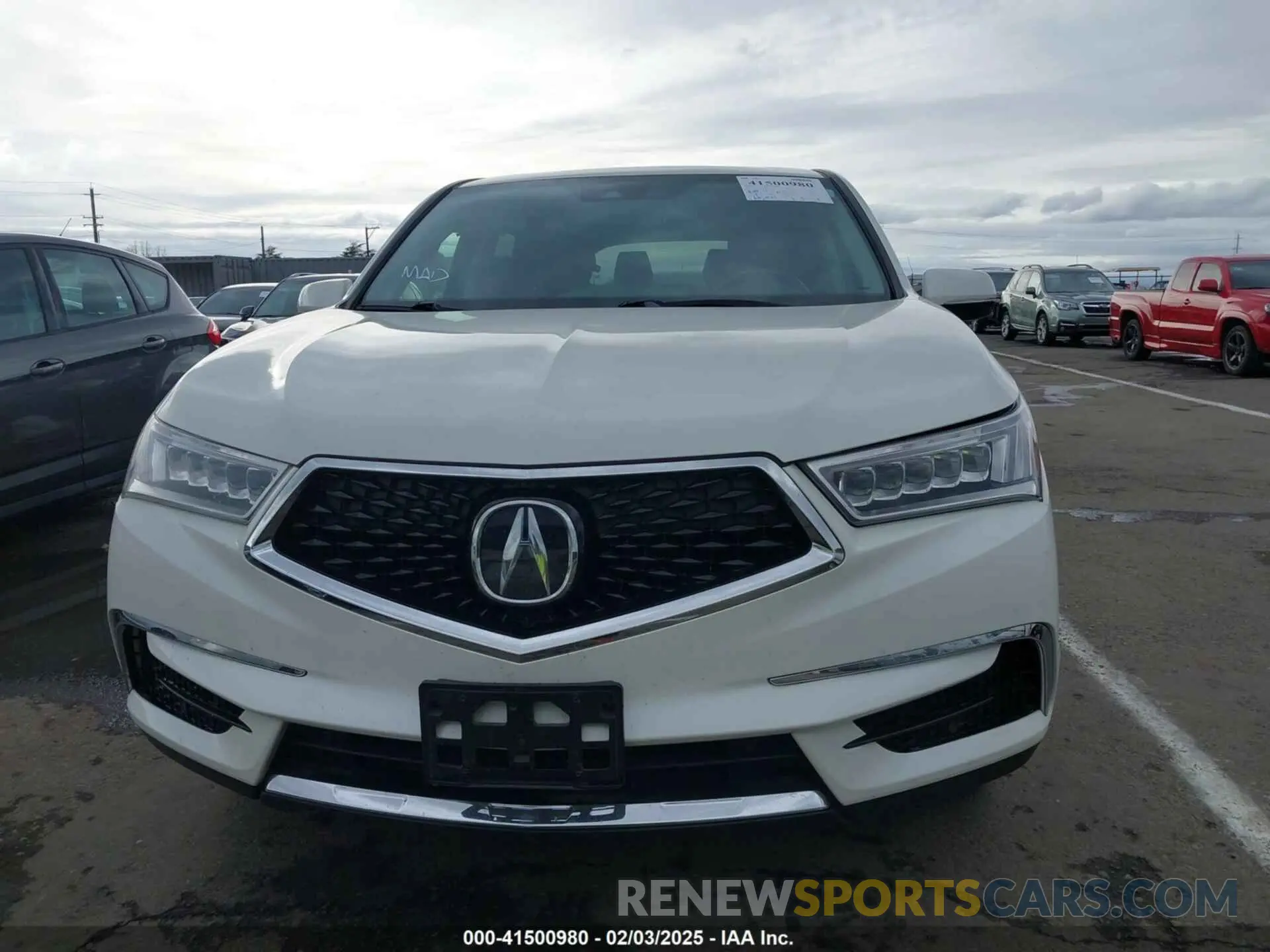 12 fotografías del automóvil dañado 5J8YD3H36KL010655 ACURA MDX 2019