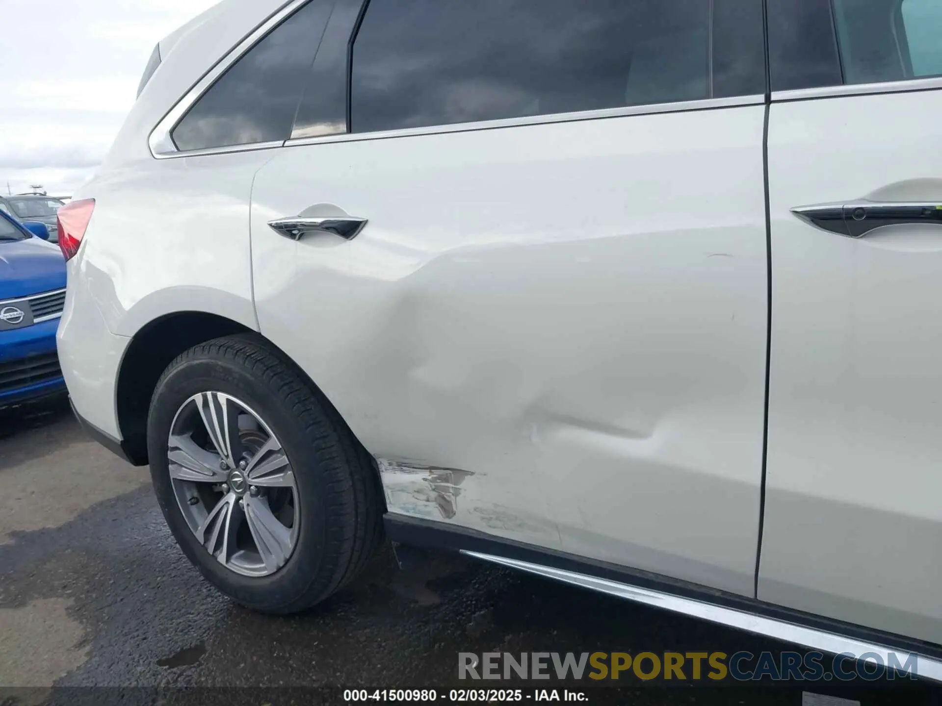 6 fotografías del automóvil dañado 5J8YD3H36KL010655 ACURA MDX 2019