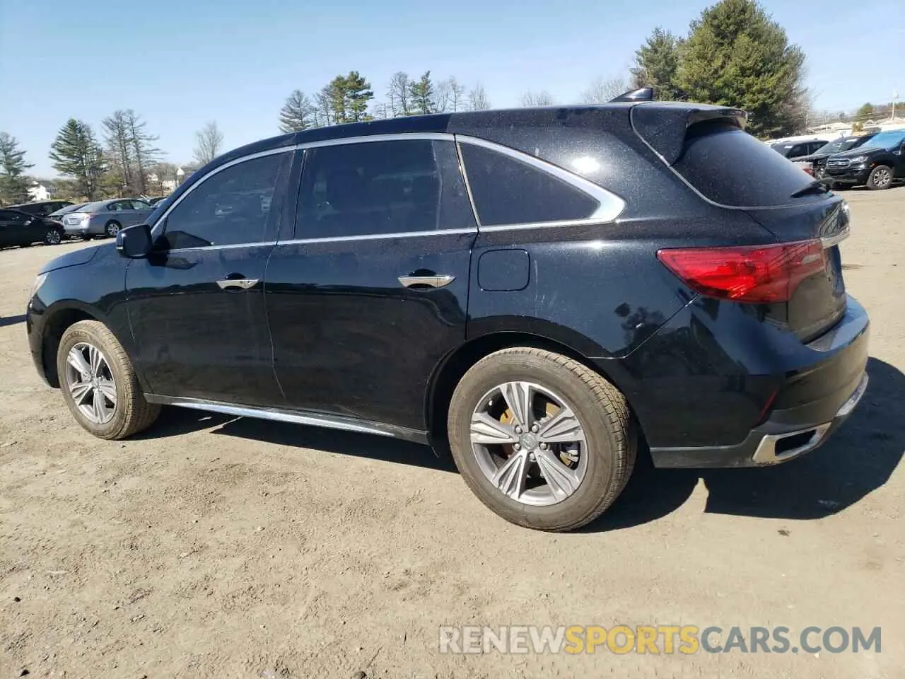 2 fotografías del automóvil dañado 5J8YD3H36KL011322 ACURA MDX 2019