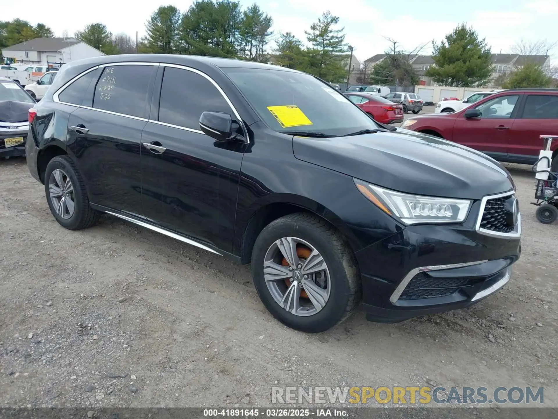1 fotografías del automóvil dañado 5J8YD3H37KL011278 ACURA MDX 2019