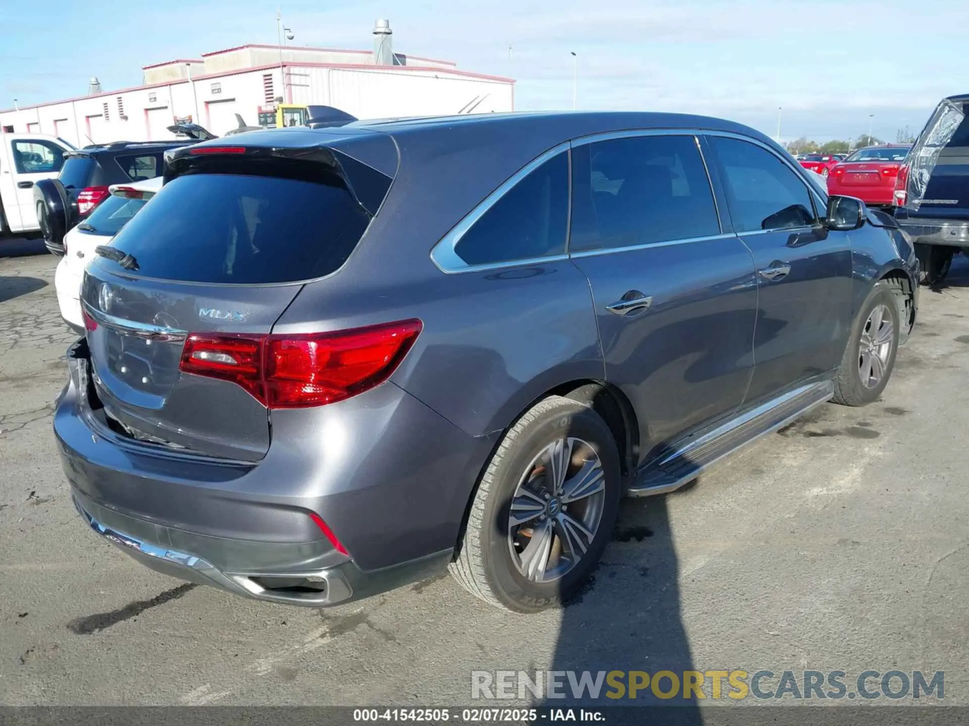 4 fotografías del automóvil dañado 5J8YD3H38KL005442 ACURA MDX 2019