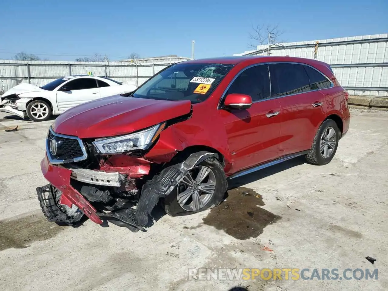 1 fotografías del automóvil dañado 5J8YD3H3XKL003627 ACURA MDX 2019