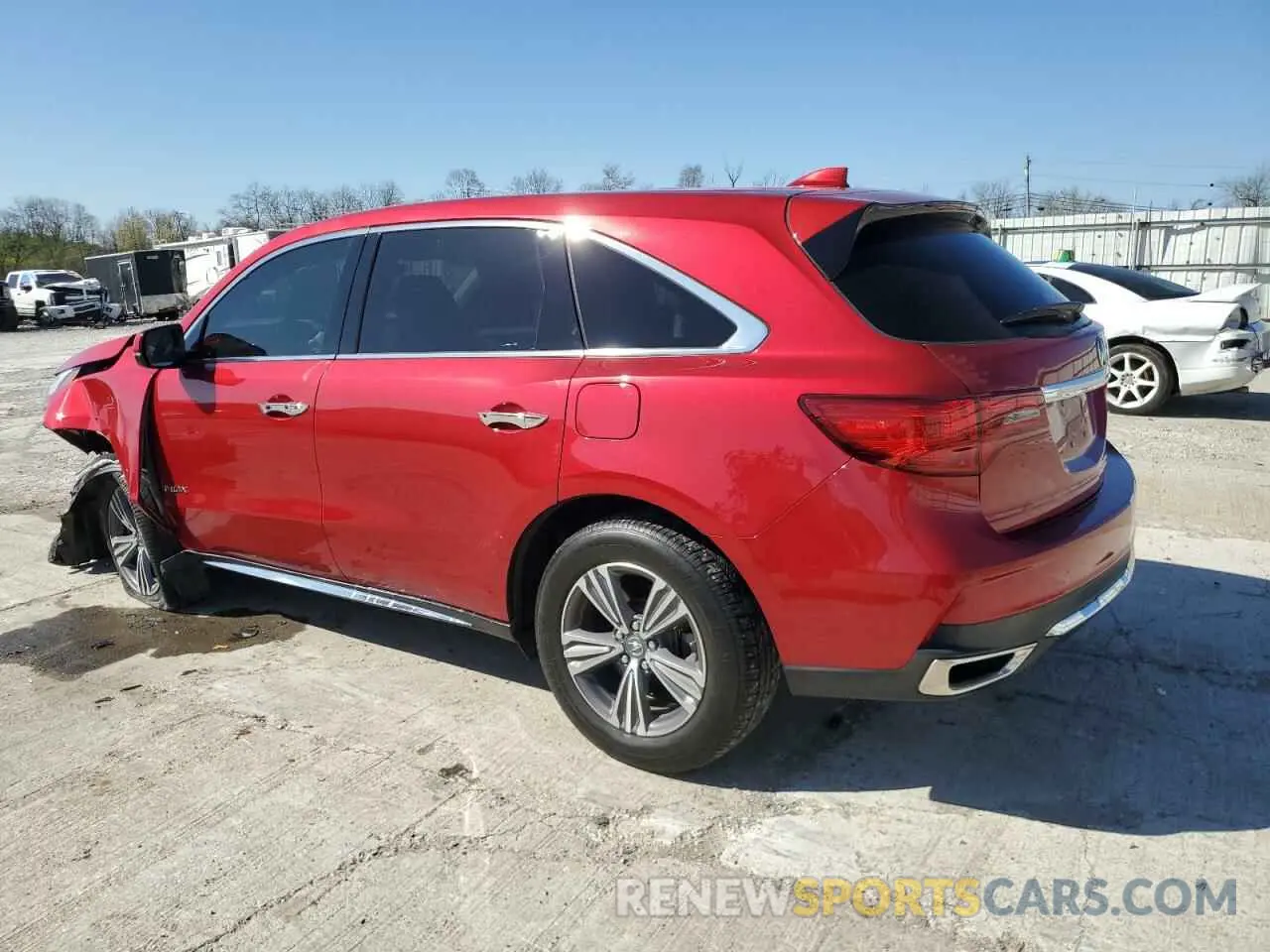 2 fotografías del automóvil dañado 5J8YD3H3XKL003627 ACURA MDX 2019