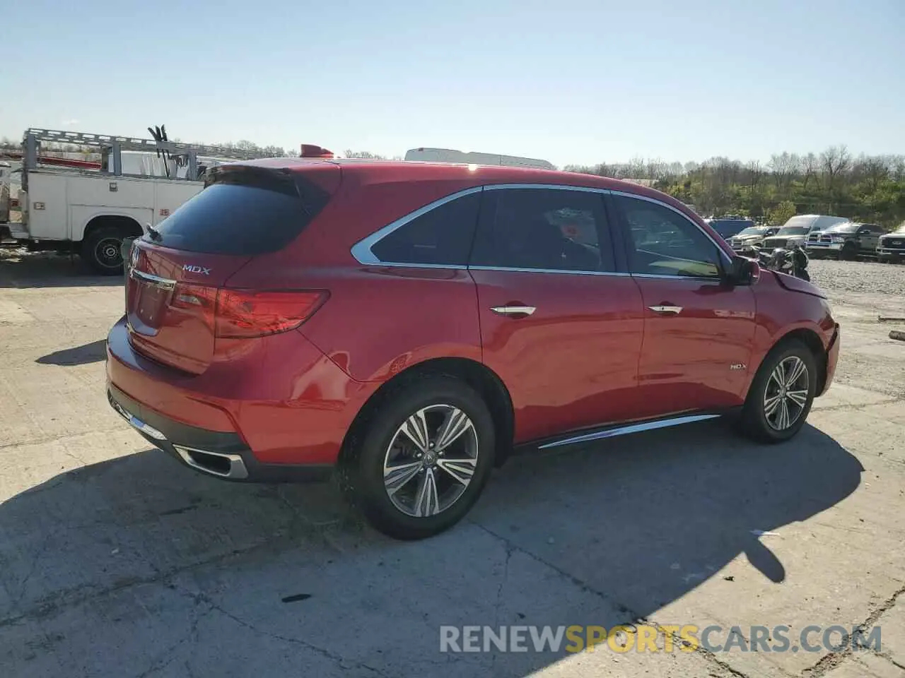 3 fotografías del automóvil dañado 5J8YD3H3XKL003627 ACURA MDX 2019