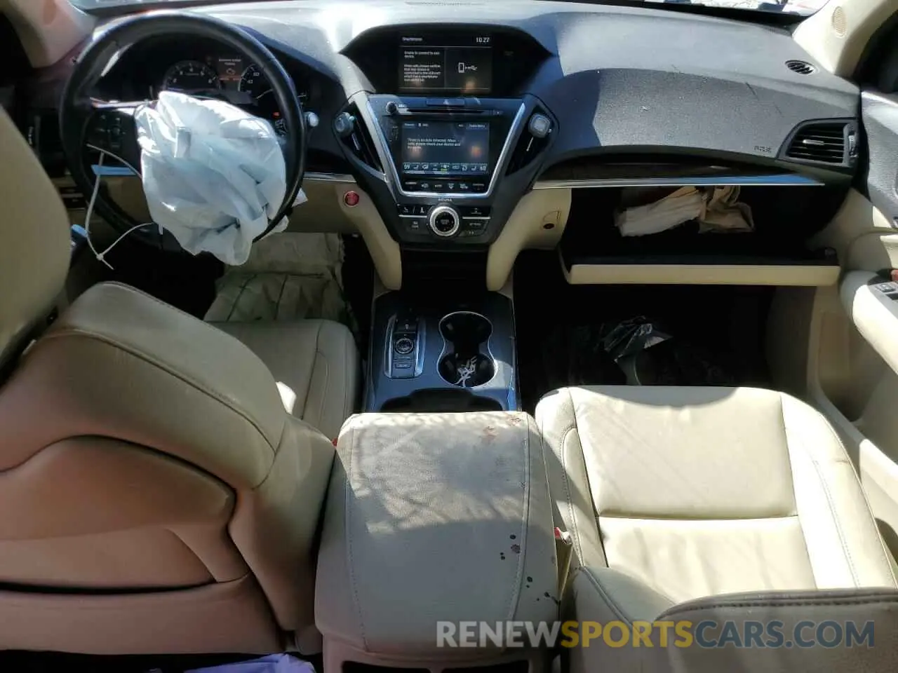 8 fotografías del automóvil dañado 5J8YD3H3XKL003627 ACURA MDX 2019