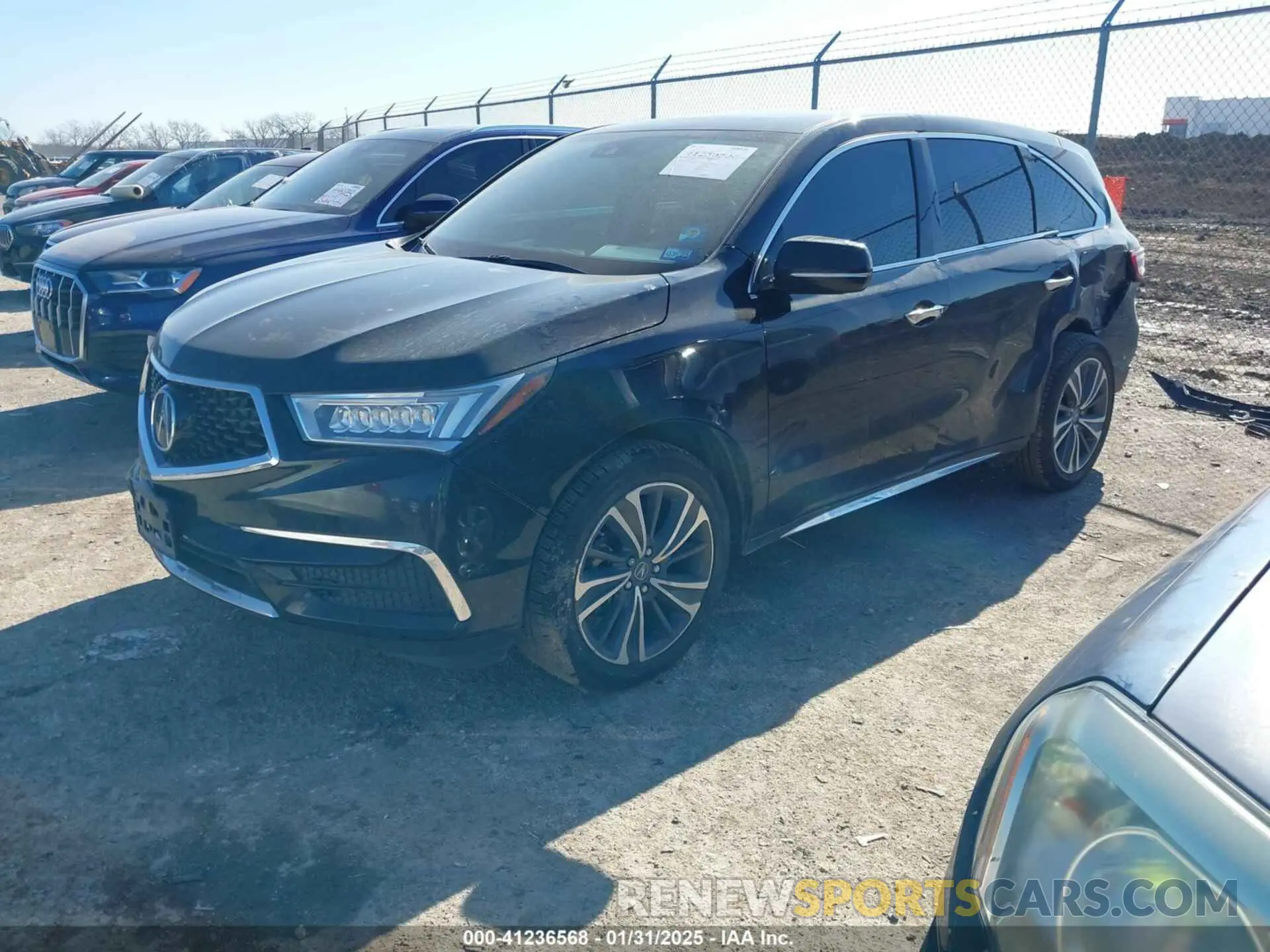 2 fotografías del automóvil dañado 5J8YD3H50KL009180 ACURA MDX 2019
