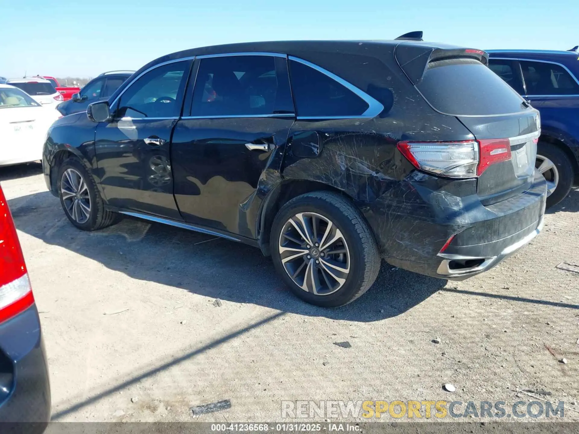 3 fotografías del automóvil dañado 5J8YD3H50KL009180 ACURA MDX 2019