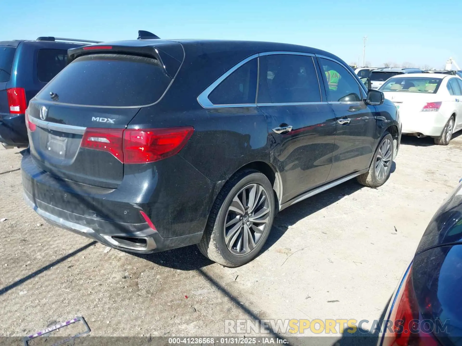 4 fotografías del automóvil dañado 5J8YD3H50KL009180 ACURA MDX 2019