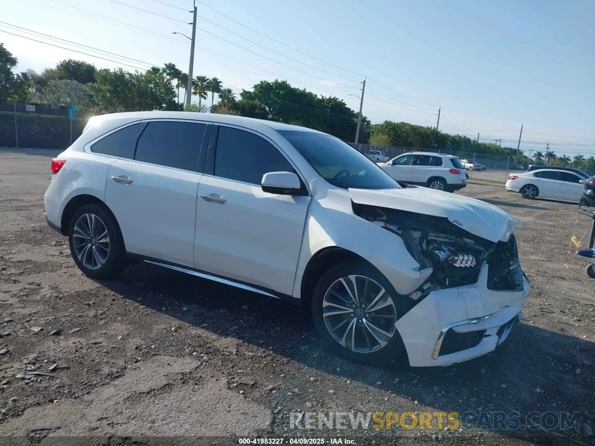 1 fotografías del automóvil dañado 5J8YD3H55KL008154 ACURA MDX 2019