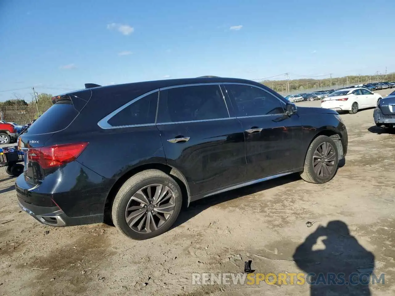 3 fotografías del automóvil dañado 5J8YD3H57KL001707 ACURA MDX 2019