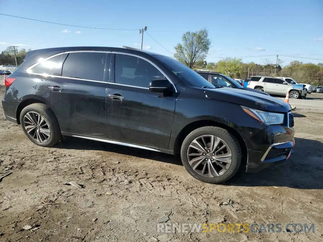 4 fotografías del automóvil dañado 5J8YD3H57KL001707 ACURA MDX 2019