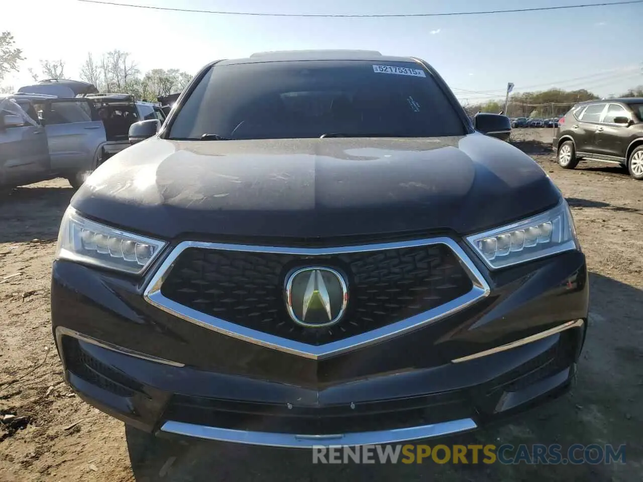 5 fotografías del automóvil dañado 5J8YD3H57KL001707 ACURA MDX 2019