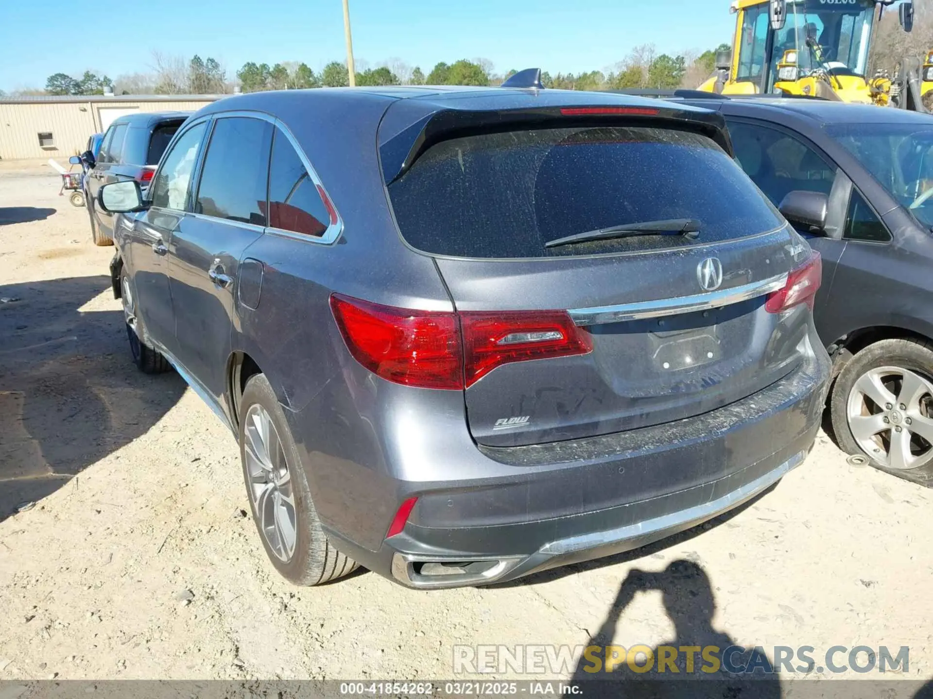 3 fotografías del automóvil dañado 5J8YD3H58KL011856 ACURA MDX 2019