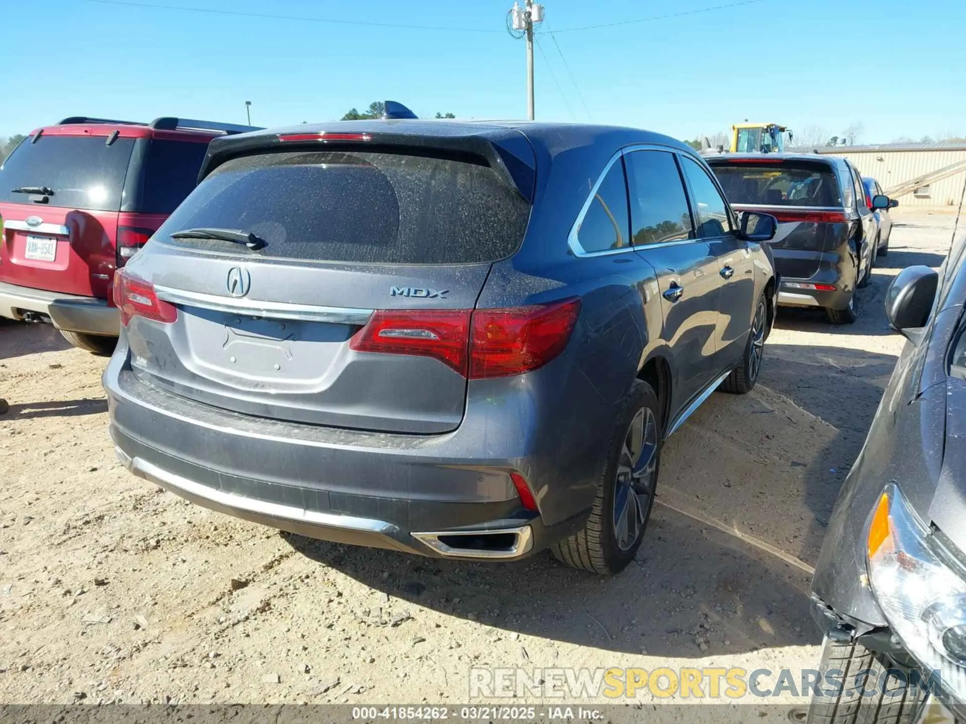 4 fotografías del automóvil dañado 5J8YD3H58KL011856 ACURA MDX 2019