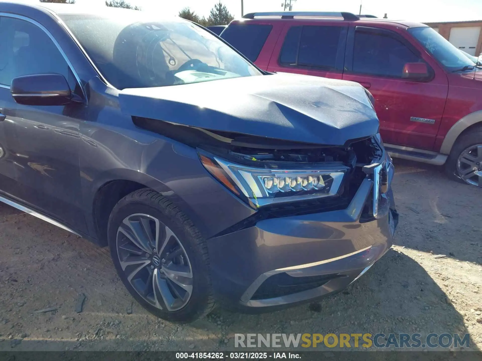 6 fotografías del automóvil dañado 5J8YD3H58KL011856 ACURA MDX 2019