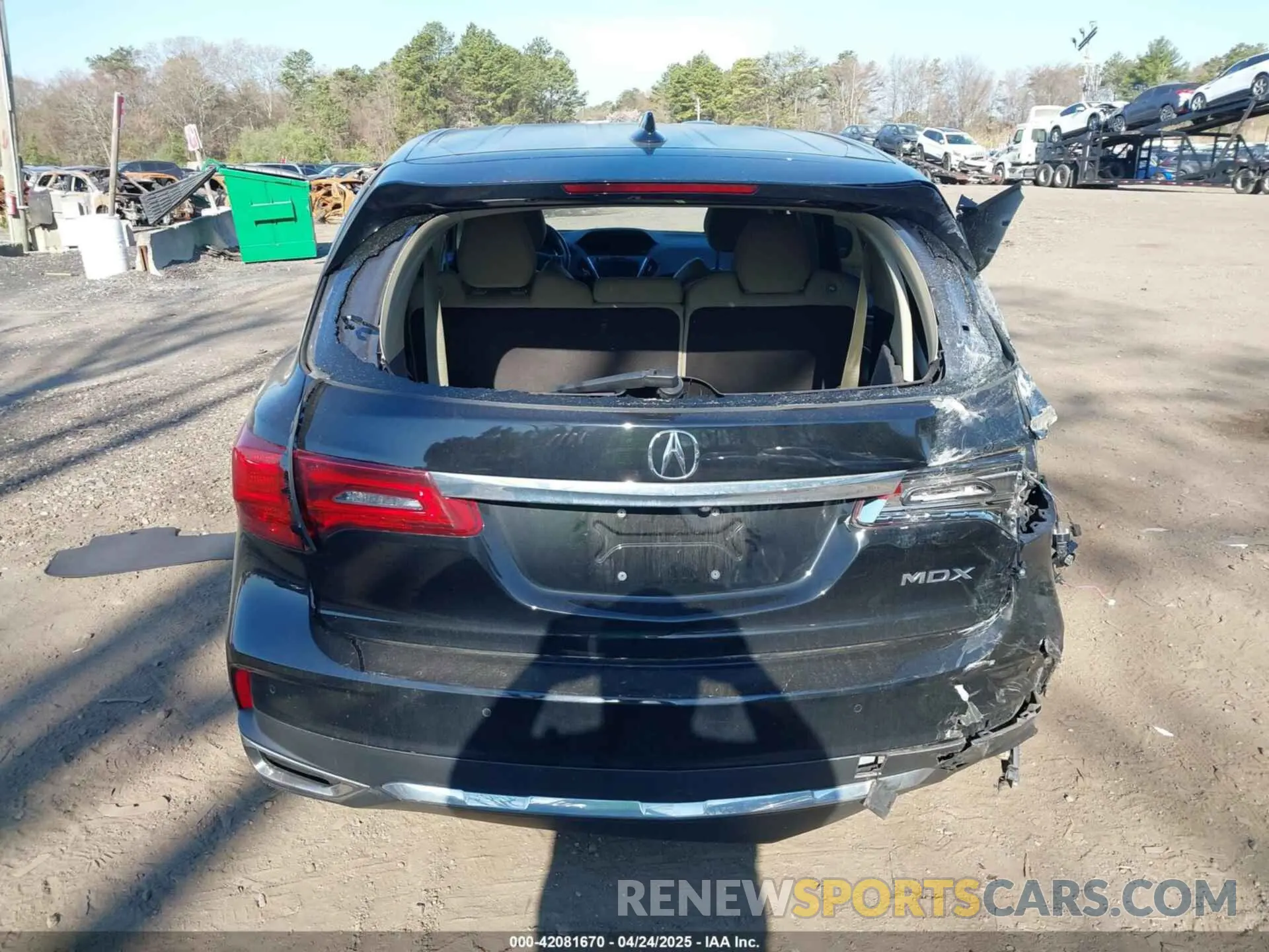 16 fotografías del automóvil dañado 5J8YD3H58KL012747 ACURA MDX 2019