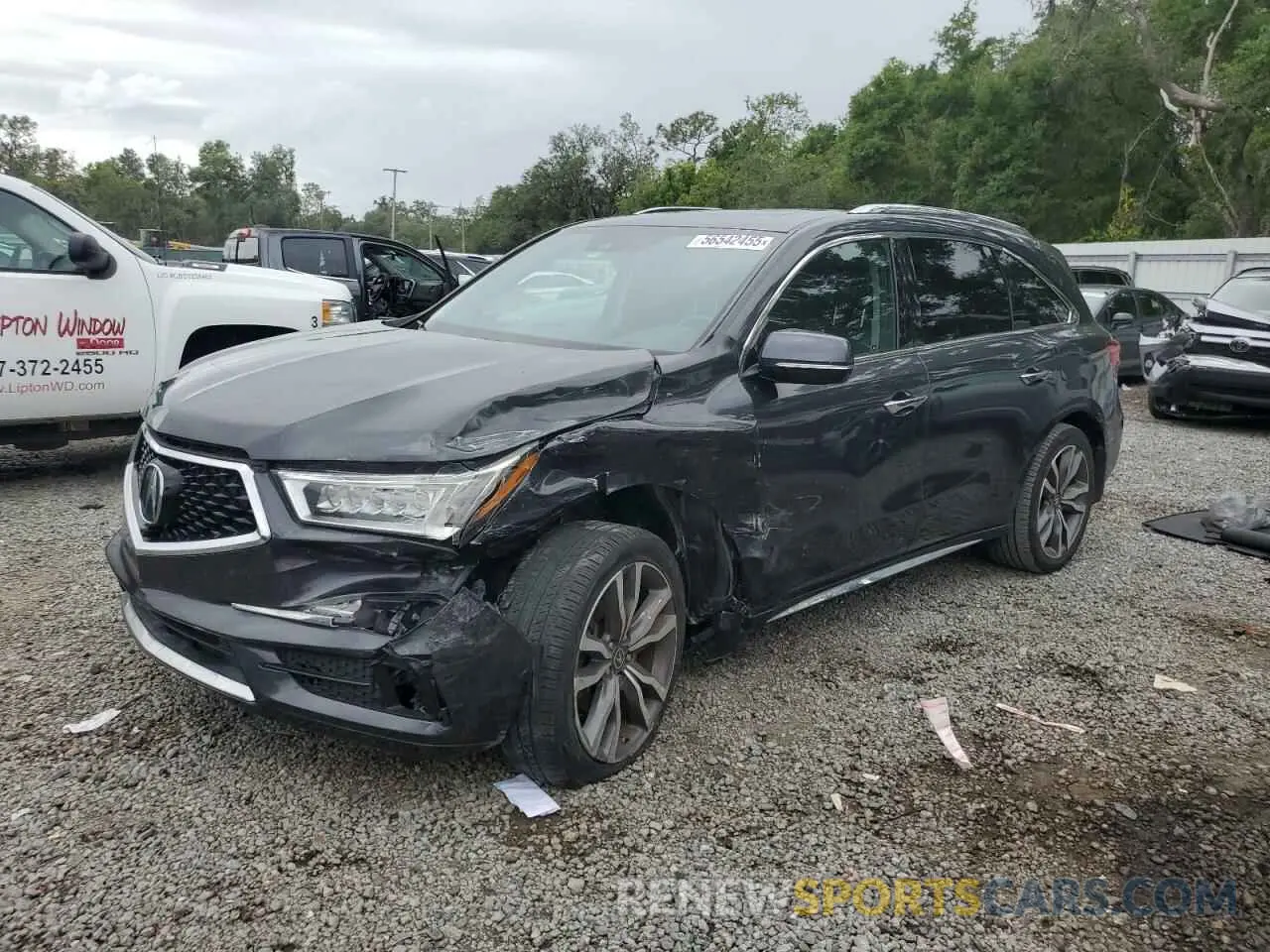 1 fotografías del automóvil dañado 5J8YD3H85KL002607 ACURA MDX 2019