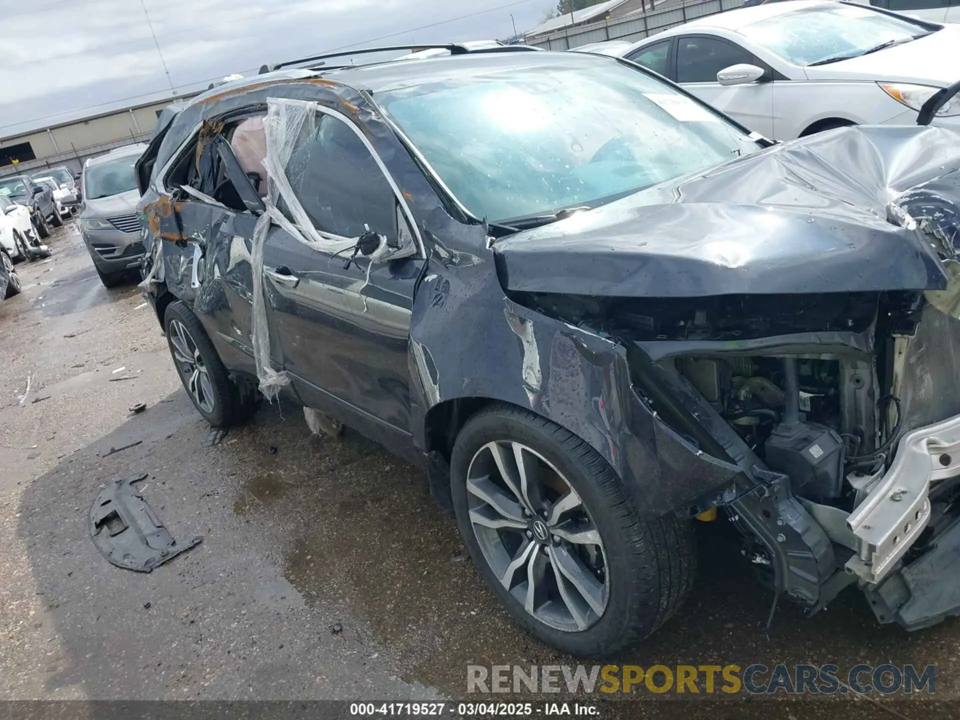 12 fotografías del automóvil dañado 5J8YD3H85KL002610 ACURA MDX 2019