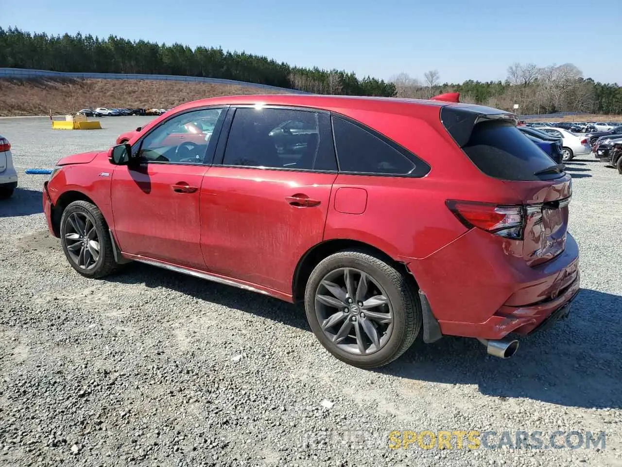 2 fotografías del automóvil dañado 5J8YD4H02KL004329 ACURA MDX 2019