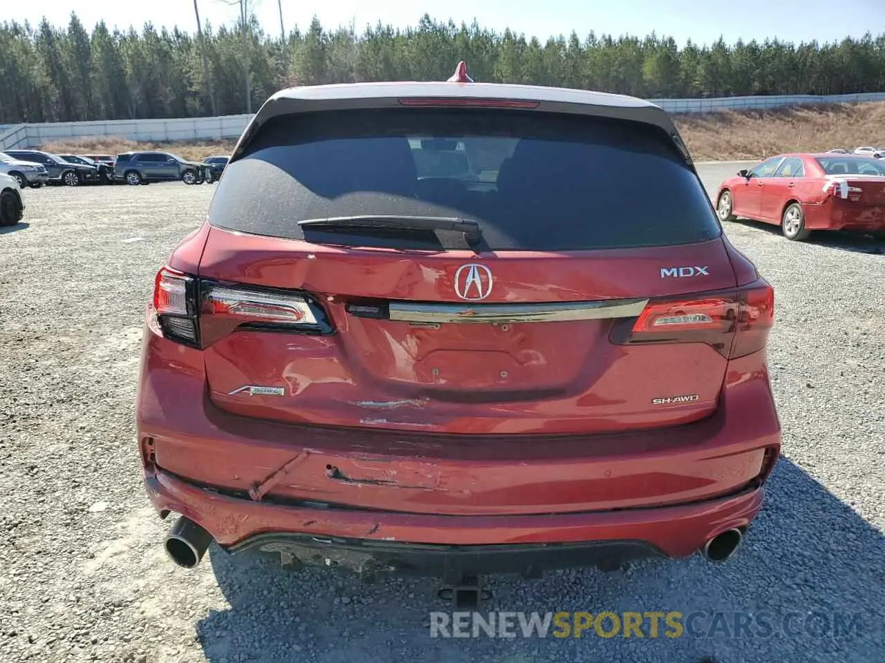 6 fotografías del automóvil dañado 5J8YD4H02KL004329 ACURA MDX 2019