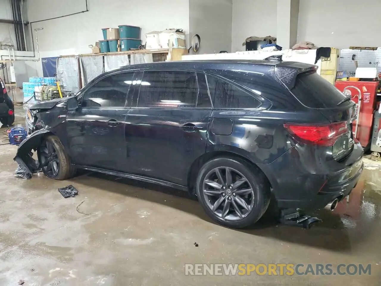 2 fotografías del automóvil dañado 5J8YD4H02KL011863 ACURA MDX 2019