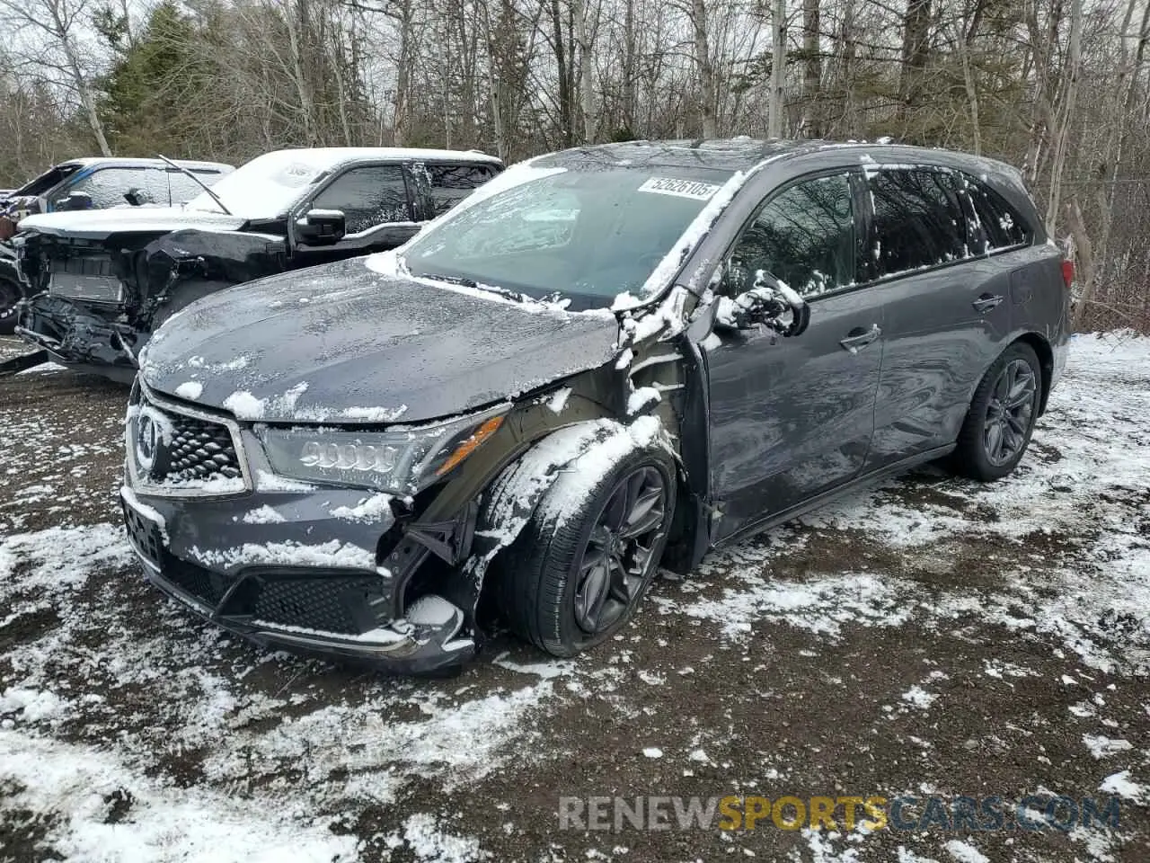 1 fotografías del automóvil dañado 5J8YD4H06KL805507 ACURA MDX 2019