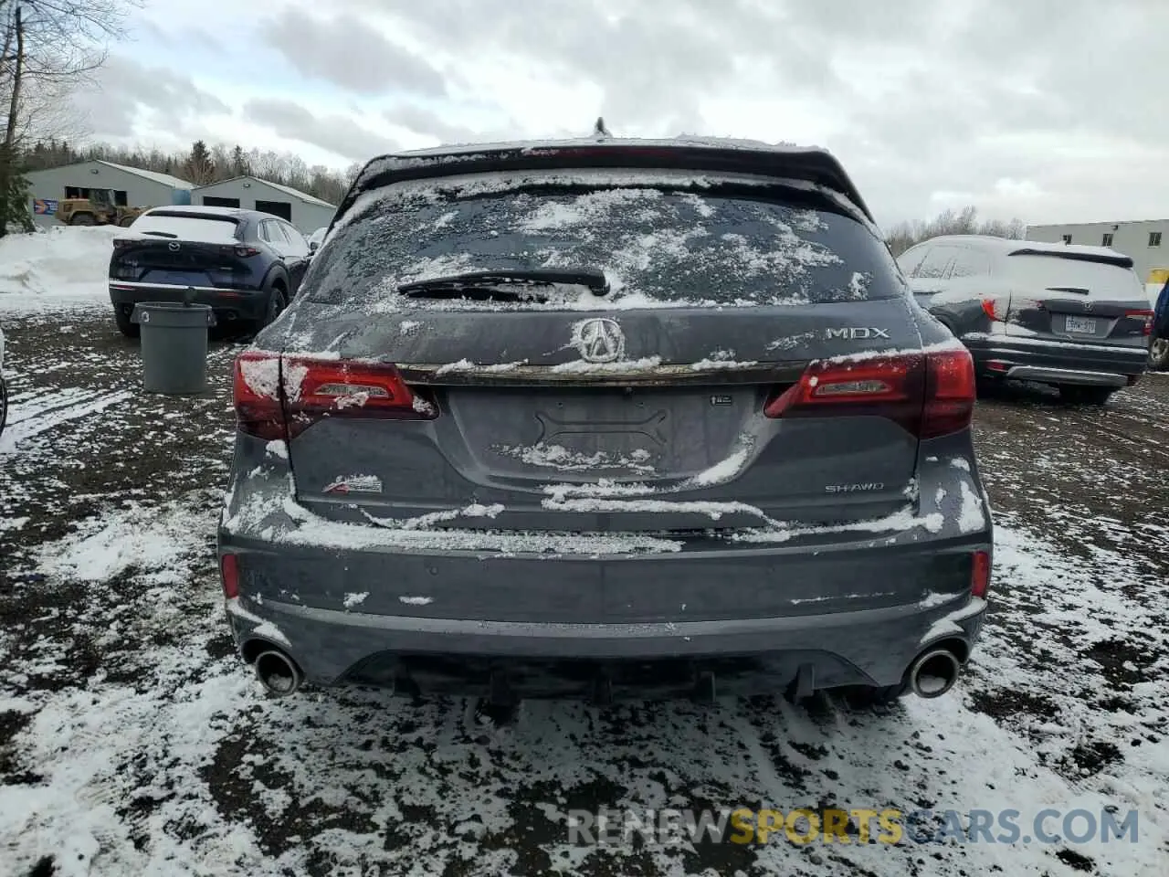 6 fotografías del automóvil dañado 5J8YD4H06KL805507 ACURA MDX 2019