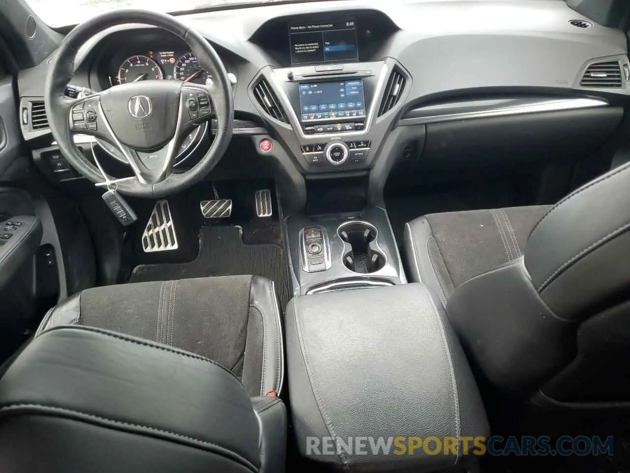 8 fotografías del automóvil dañado 5J8YD4H06KL805507 ACURA MDX 2019