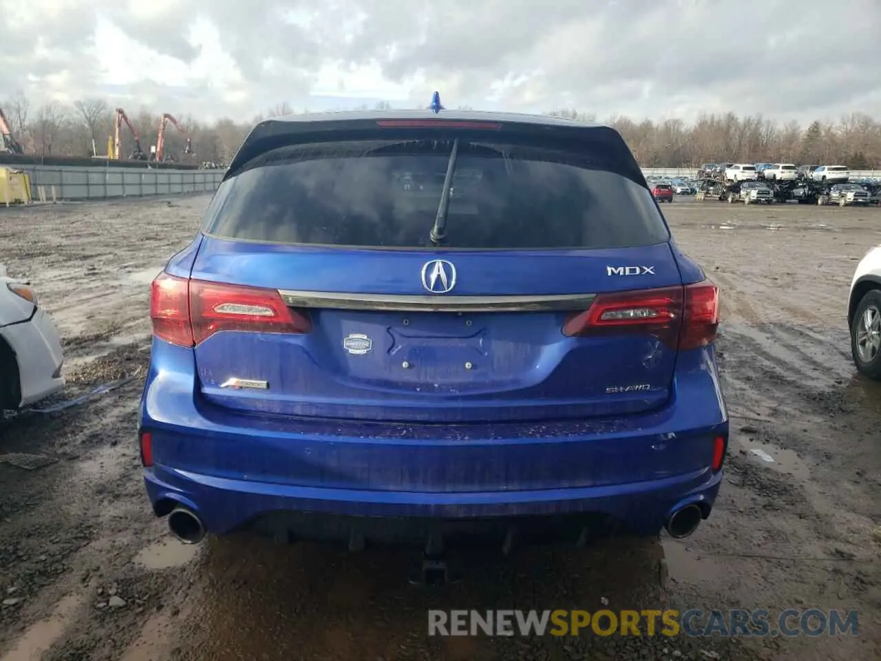 6 fotografías del automóvil dañado 5J8YD4H08KL011219 ACURA MDX 2019