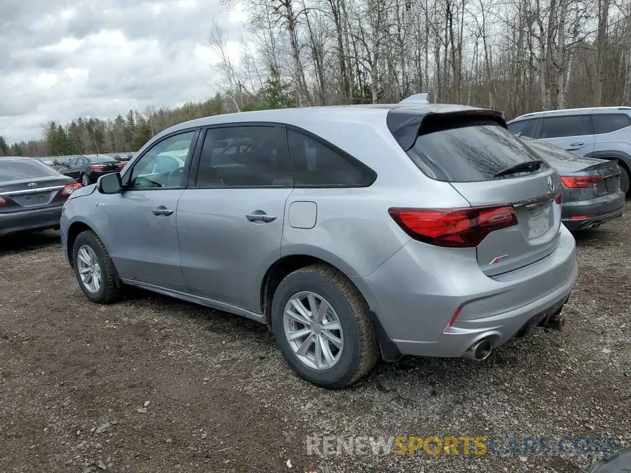 2 fotografías del automóvil dañado 5J8YD4H08KL802303 ACURA MDX 2019