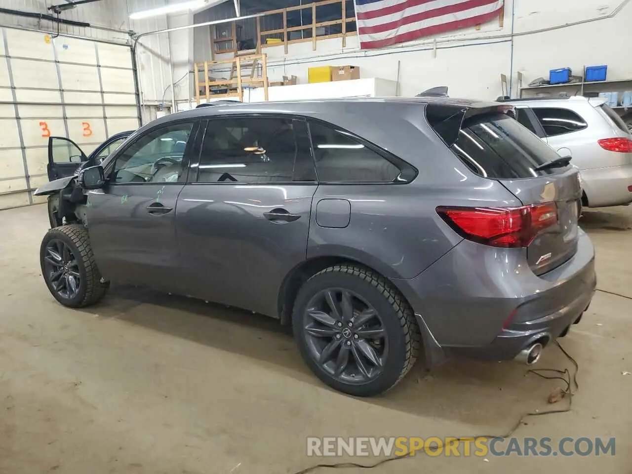 2 fotografías del automóvil dañado 5J8YD4H09KL006353 ACURA MDX 2019