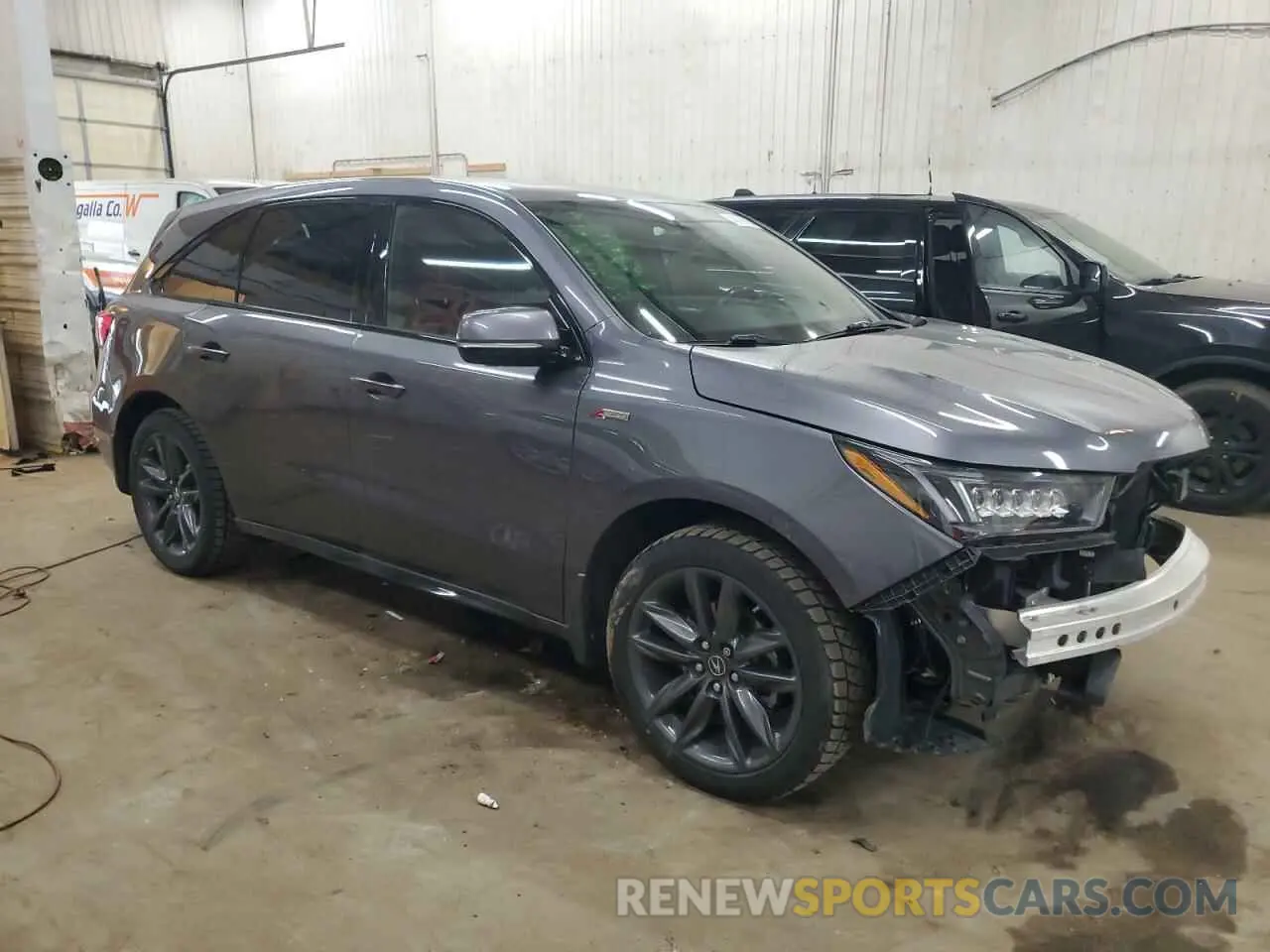 4 fotografías del automóvil dañado 5J8YD4H09KL006353 ACURA MDX 2019