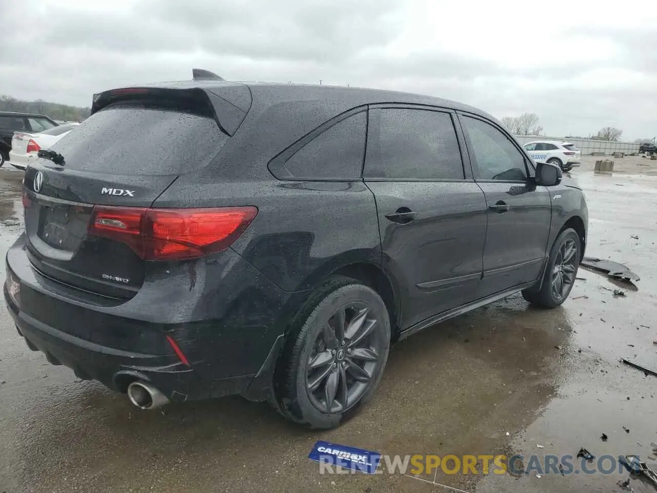 3 fotografías del automóvil dañado 5J8YD4H0XKL008399 ACURA MDX 2019