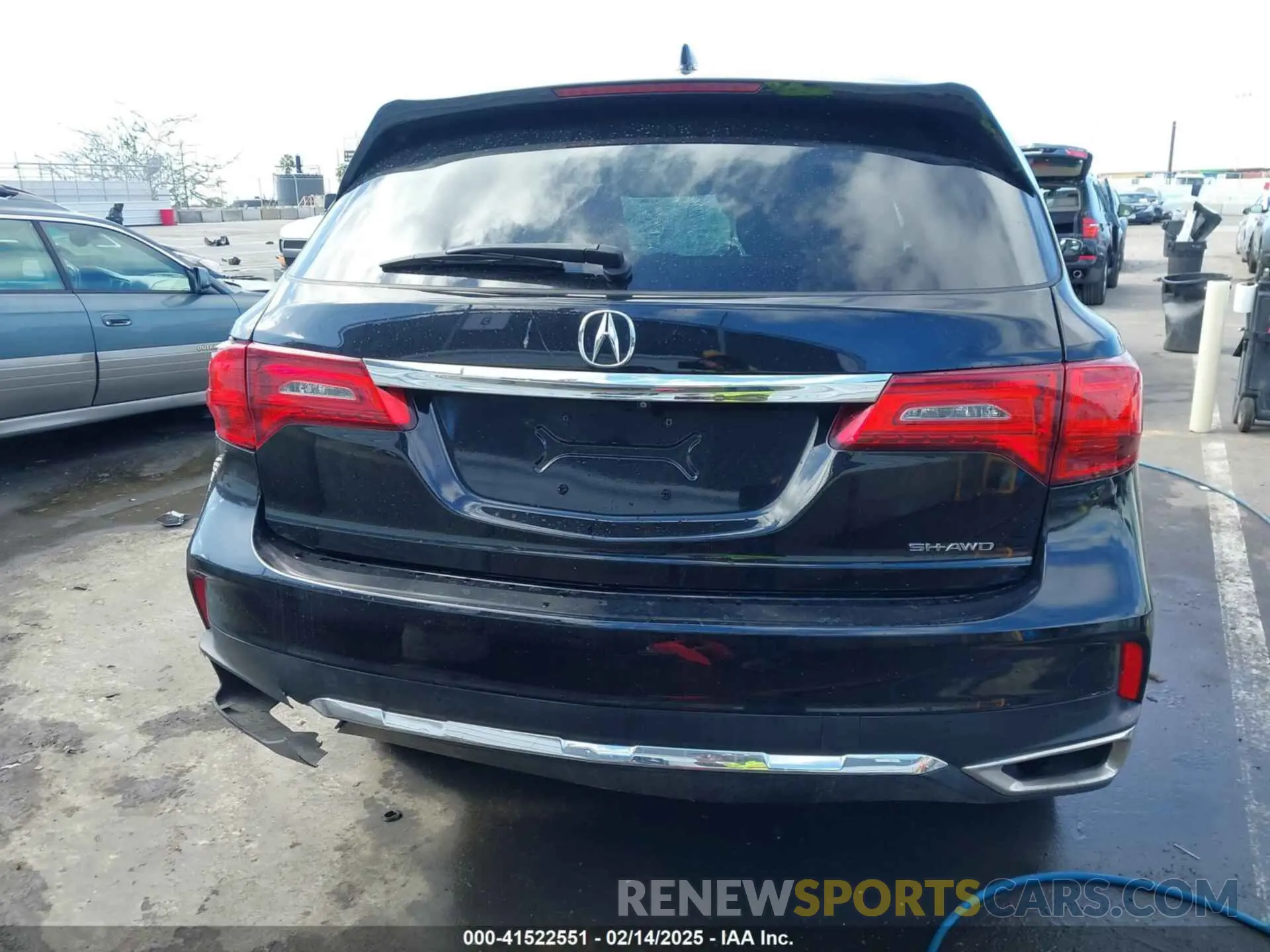 16 fotografías del automóvil dañado 5J8YD4H30KL001830 ACURA MDX 2019