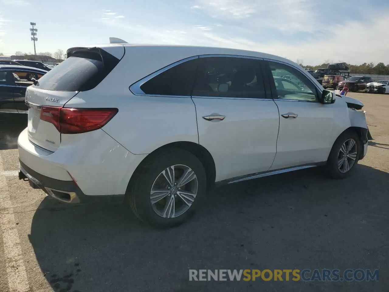 3 fotografías del automóvil dañado 5J8YD4H33KL029962 ACURA MDX 2019