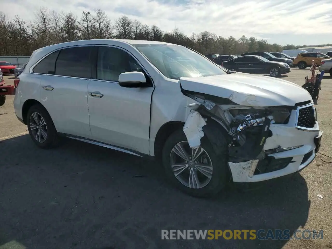 4 fotografías del automóvil dañado 5J8YD4H33KL029962 ACURA MDX 2019