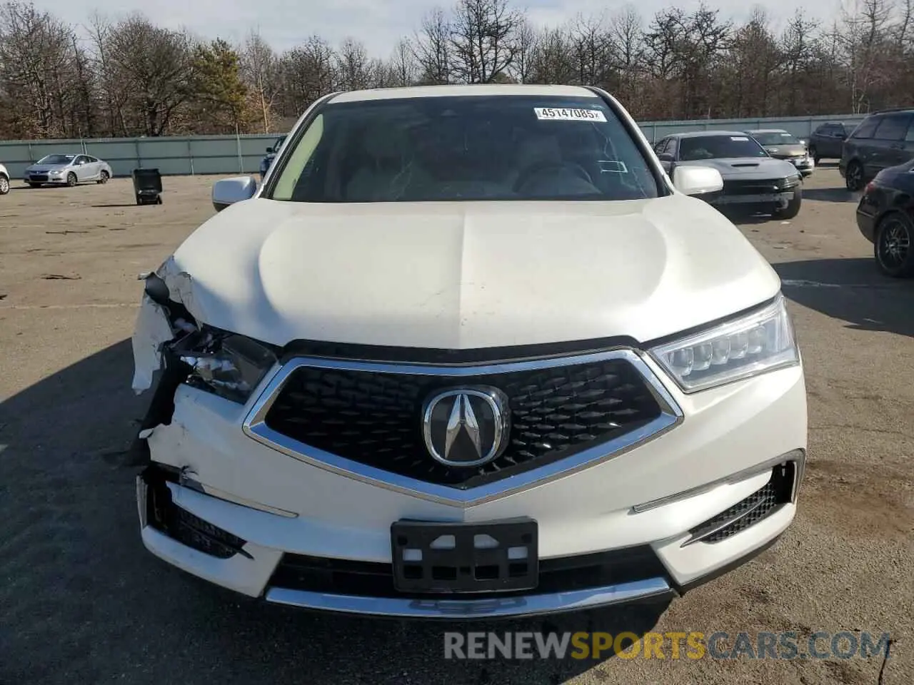 5 fotografías del automóvil dañado 5J8YD4H33KL029962 ACURA MDX 2019