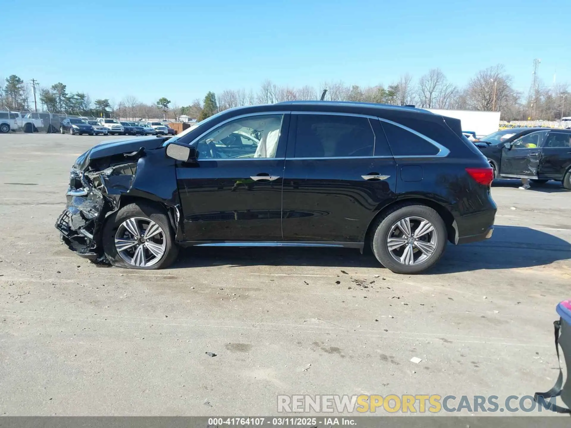 15 fotografías del automóvil dañado 5J8YD4H33KL033106 ACURA MDX 2019