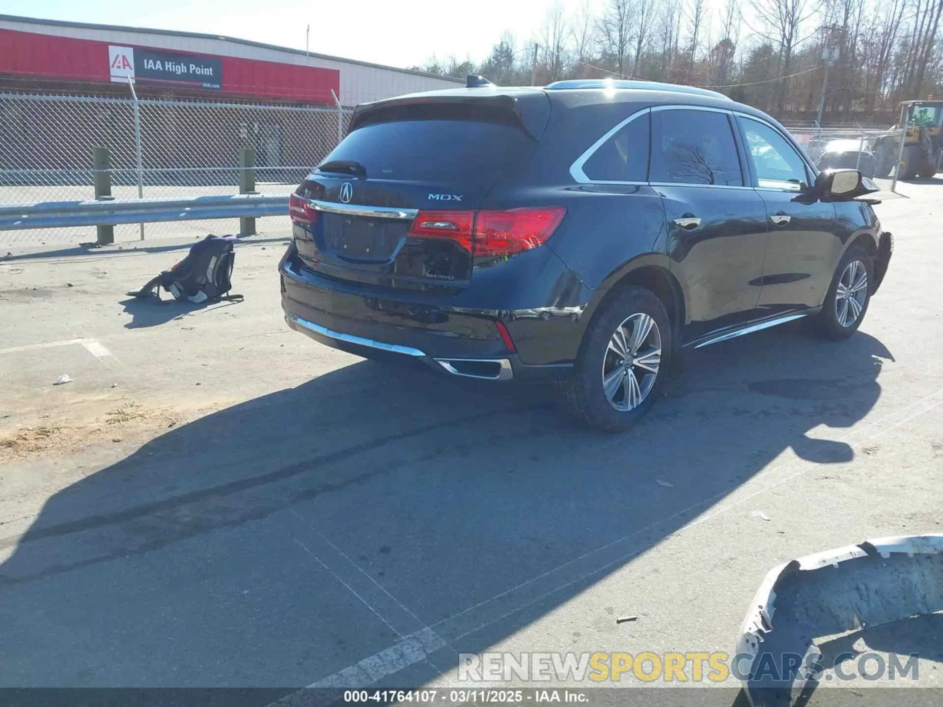 4 fotografías del automóvil dañado 5J8YD4H33KL033106 ACURA MDX 2019