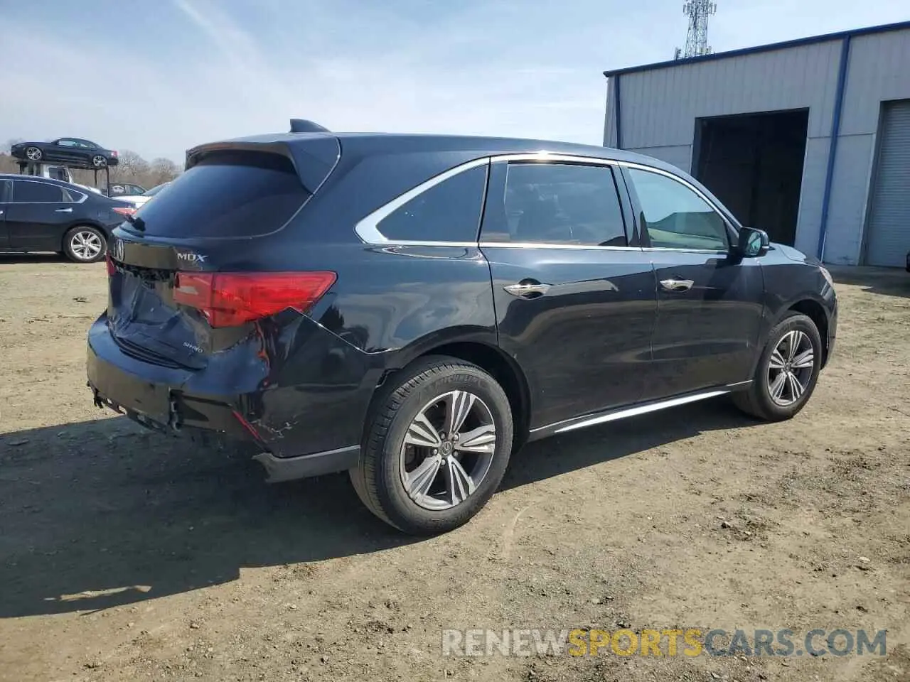 3 fotografías del automóvil dañado 5J8YD4H35KL031695 ACURA MDX 2019