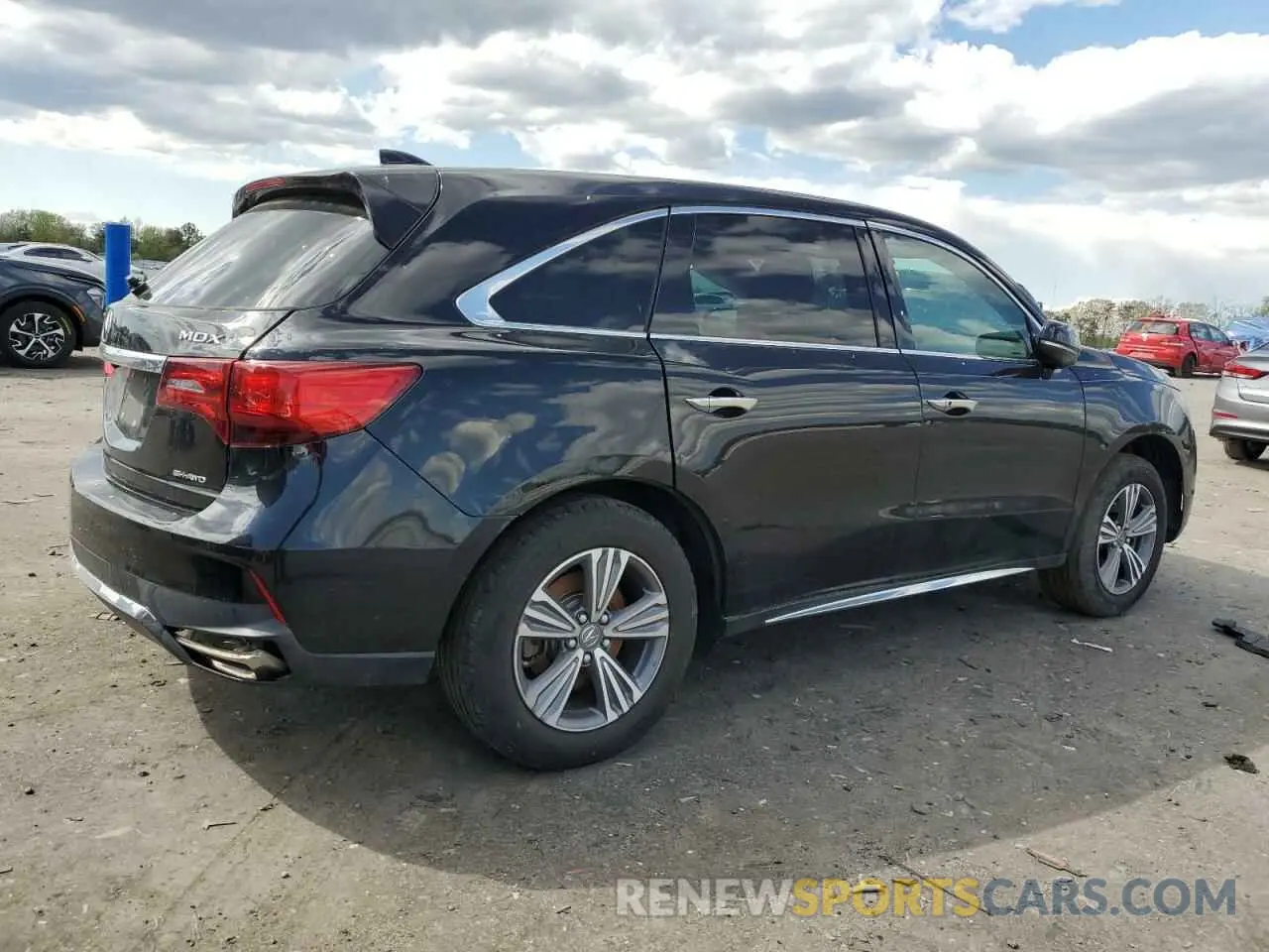 3 fotografías del automóvil dañado 5J8YD4H36KL036503 ACURA MDX 2019