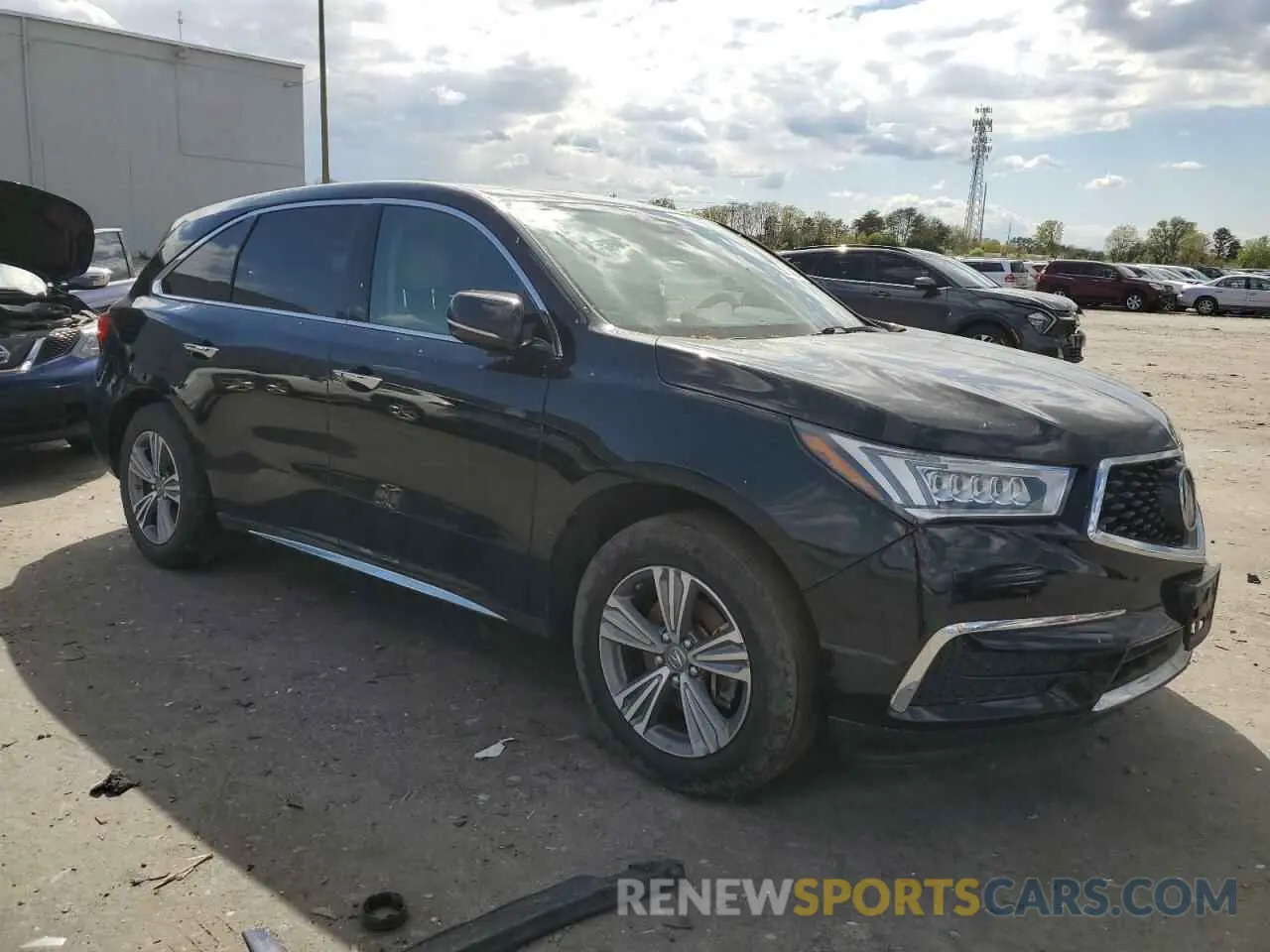 4 fotografías del automóvil dañado 5J8YD4H36KL036503 ACURA MDX 2019
