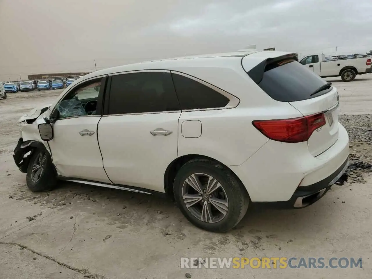 2 fotografías del automóvil dañado 5J8YD4H36KL036940 ACURA MDX 2019
