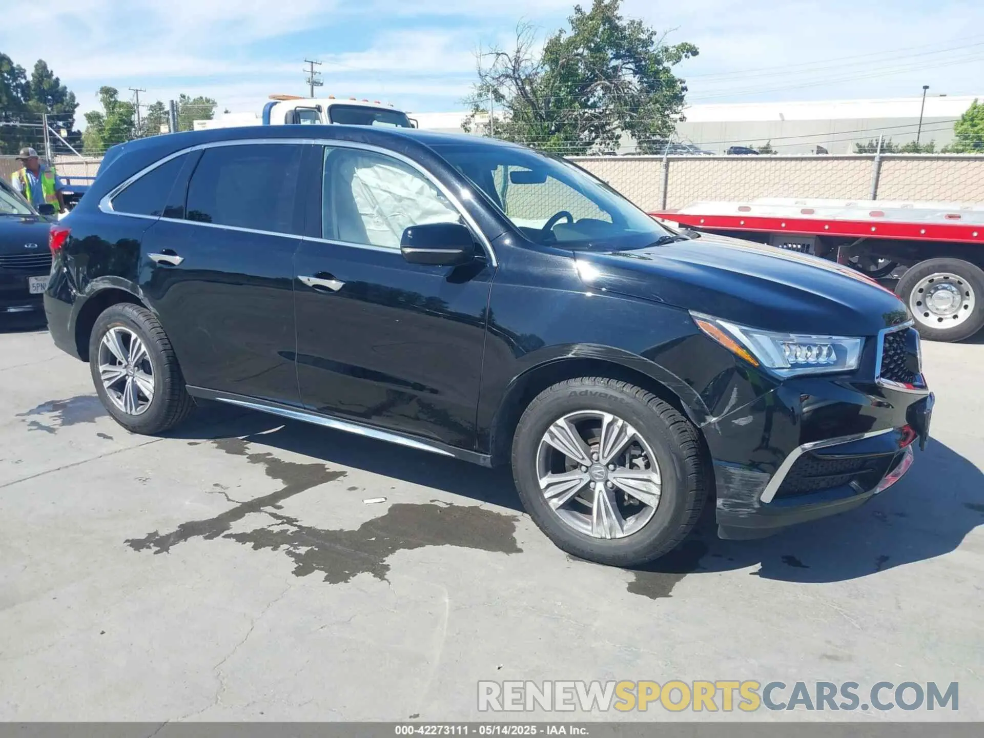1 fotografías del automóvil dañado 5J8YD4H38KL001980 ACURA MDX 2019