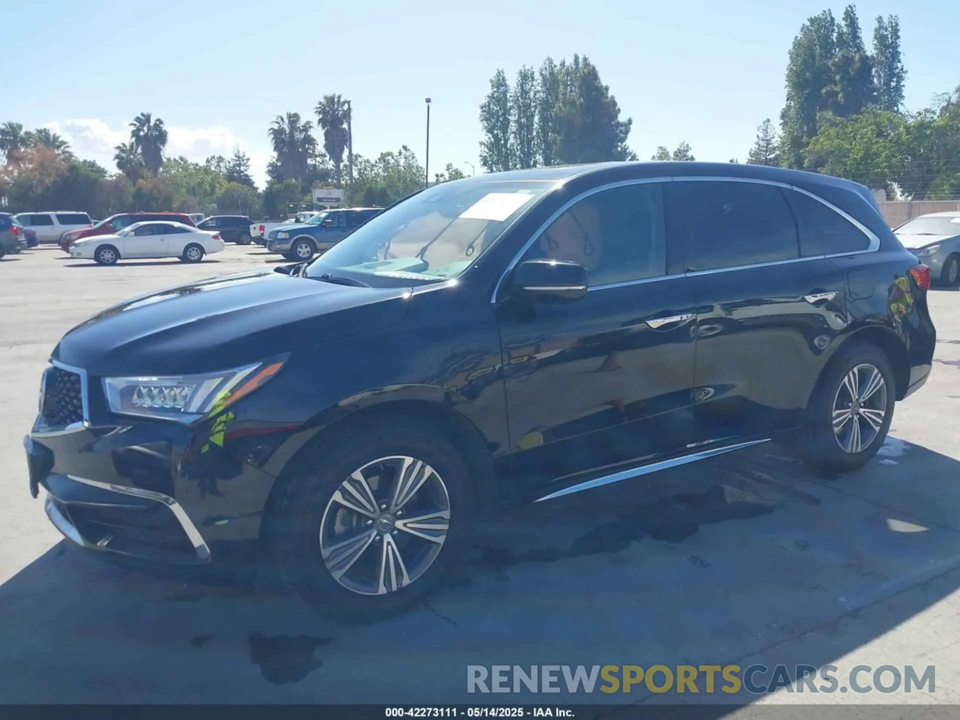 6 fotografías del automóvil dañado 5J8YD4H38KL001980 ACURA MDX 2019