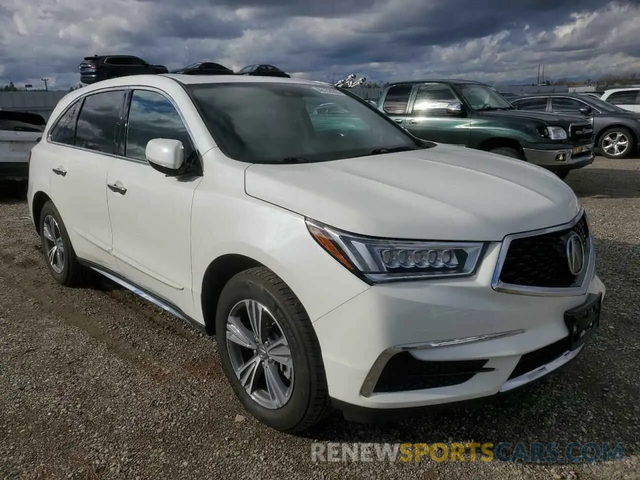 4 fotografías del automóvil dañado 5J8YD4H39KL018108 ACURA MDX 2019