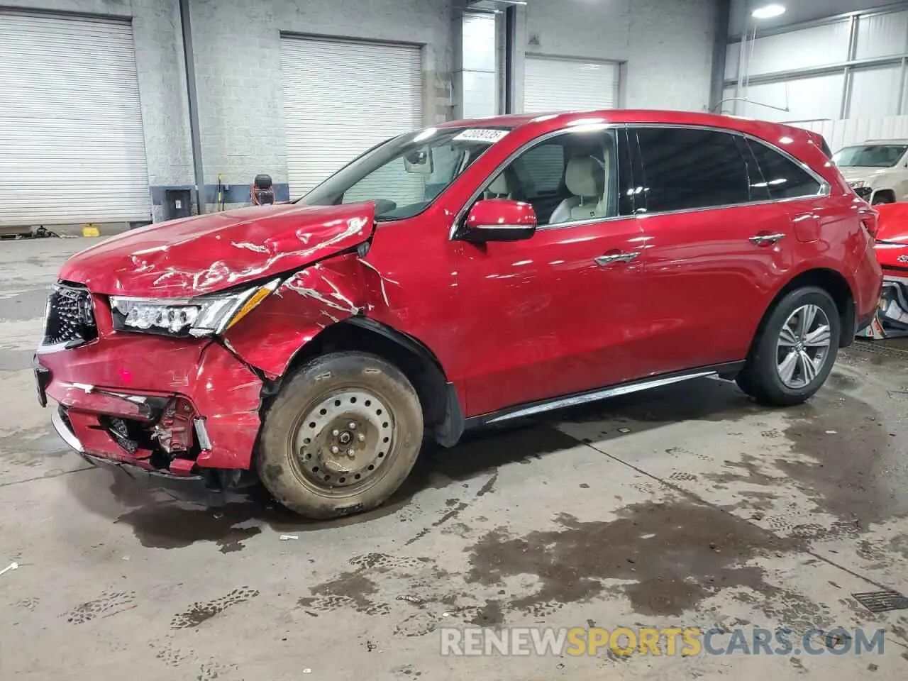 1 fotografías del automóvil dañado 5J8YD4H39KL030629 ACURA MDX 2019