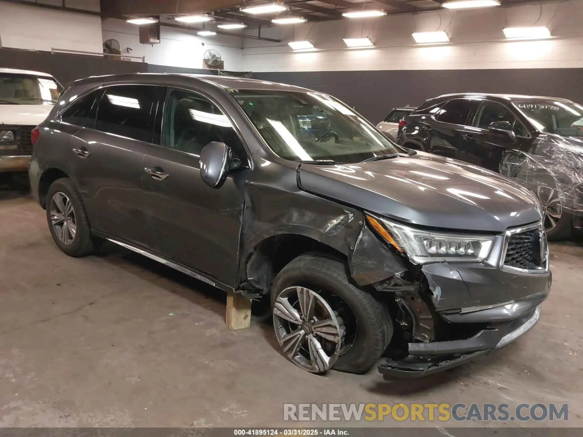 1 fotografías del automóvil dañado 5J8YD4H39KL031747 ACURA MDX 2019