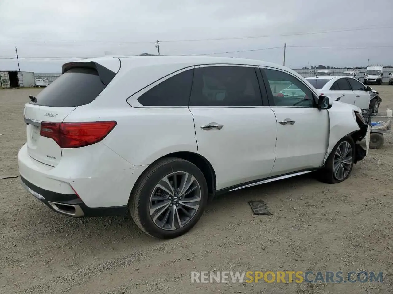 3 fotografías del automóvil dañado 5J8YD4H50KL003207 ACURA MDX 2019