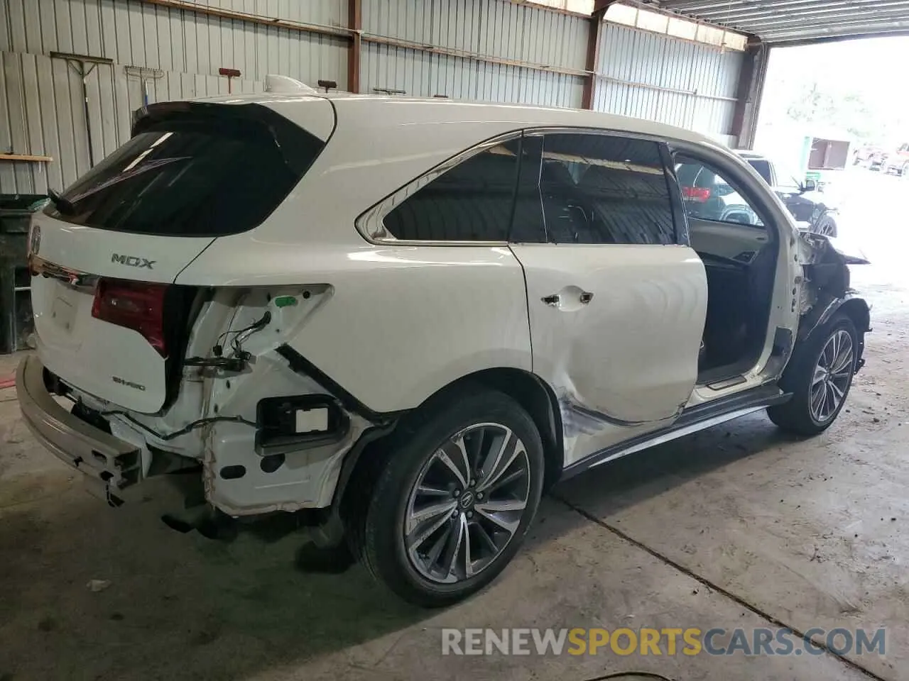 3 fotografías del automóvil dañado 5J8YD4H50KL016670 ACURA MDX 2019